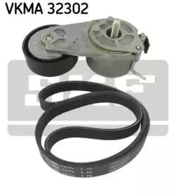 VKMA 32302 SKF Поликлиновой ременный комплект